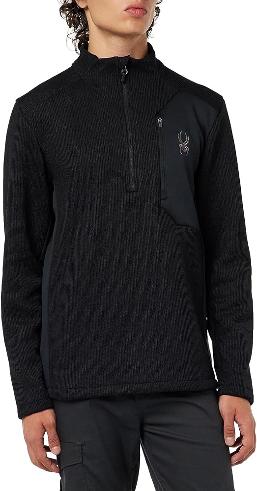 Spyder Men's Bandit Hybrid Half Zip Fleece Jacket