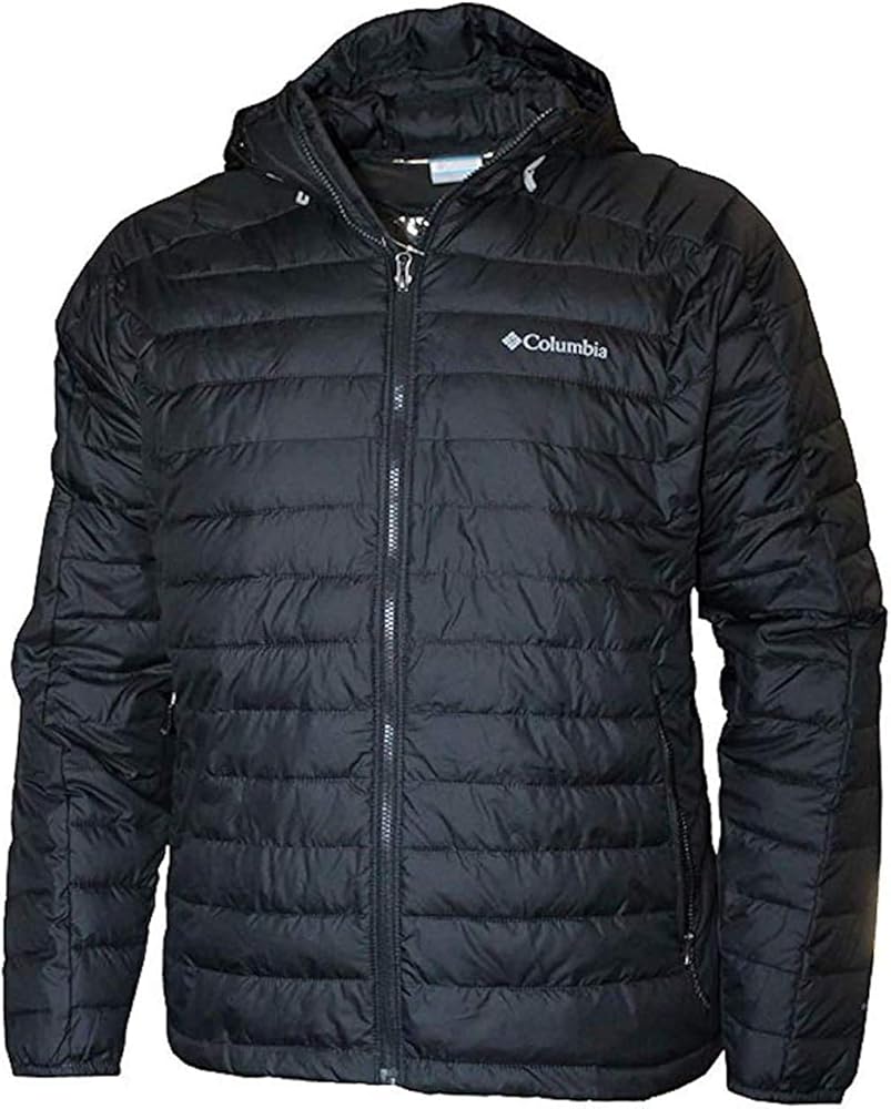 Columbia Men's White Out II Insulated Omni Heat Bomber Hooded Jacket (M, Black)