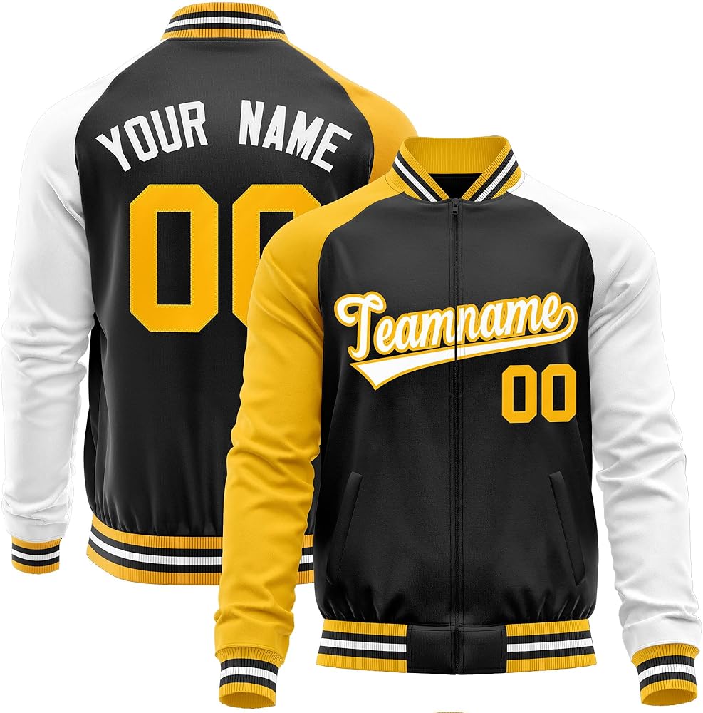 KXK Custom Men Women Youth Varsity Jacket Regular Fit Casual Letterman Baseball Jackets Personalized Letters Number