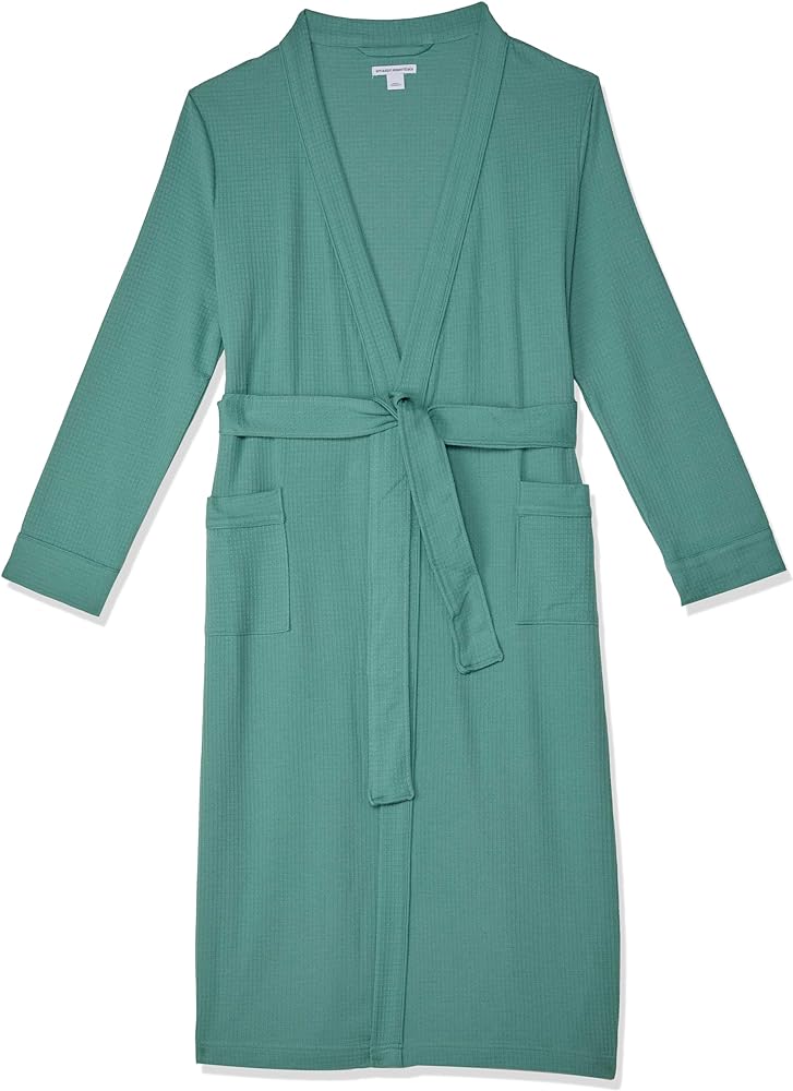 Amazon Essentials Women's Lightweight Waffle Full-Length Robe (Available in Plus Size)