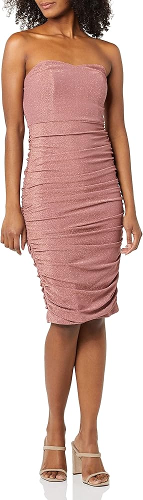 Speechless Women's Ruched Bodycon Strapless Dress