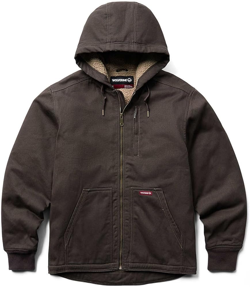 Wolverine Mens Upland Sherpa Lined Hooded Jacket