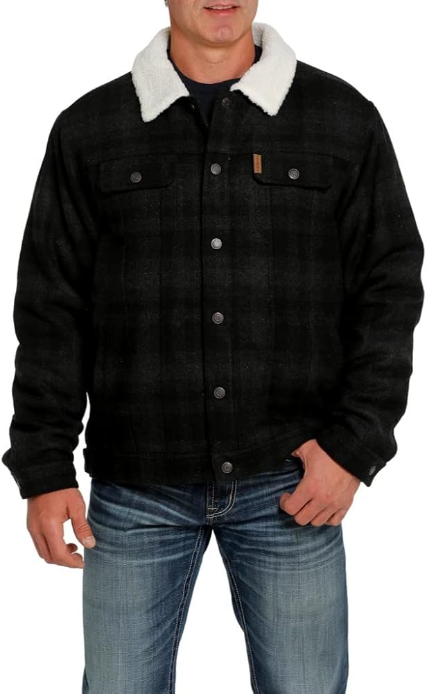 Cinch Western Jacket Mens Concealed Carry Trucker 3XL Black MWJ1074004