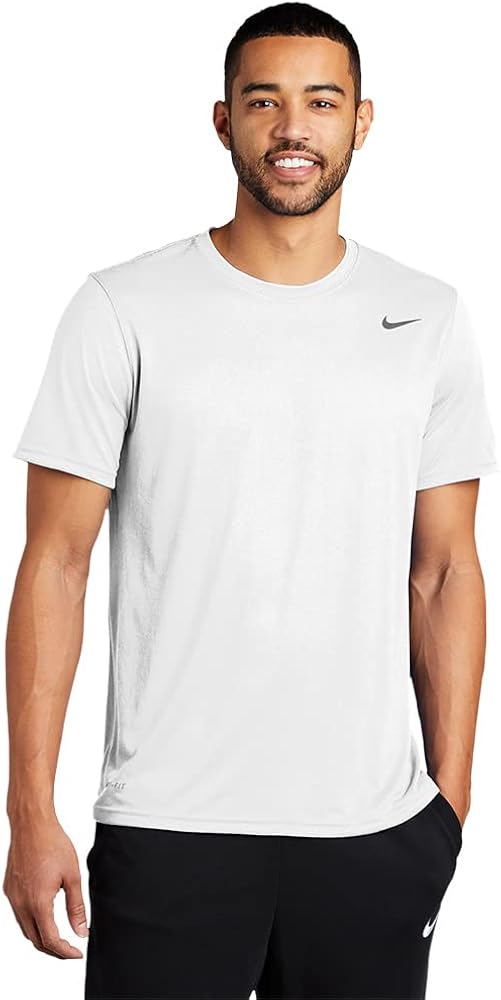 Nike Men's Legend 2.0 Short Sleeve Tee, White/Black/Black, 2X-Large