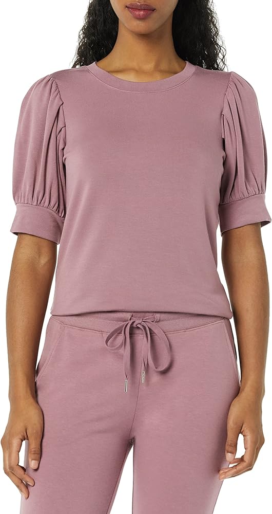 Daily Ritual Women's Supersoft Terry Puff-Sleeve Top