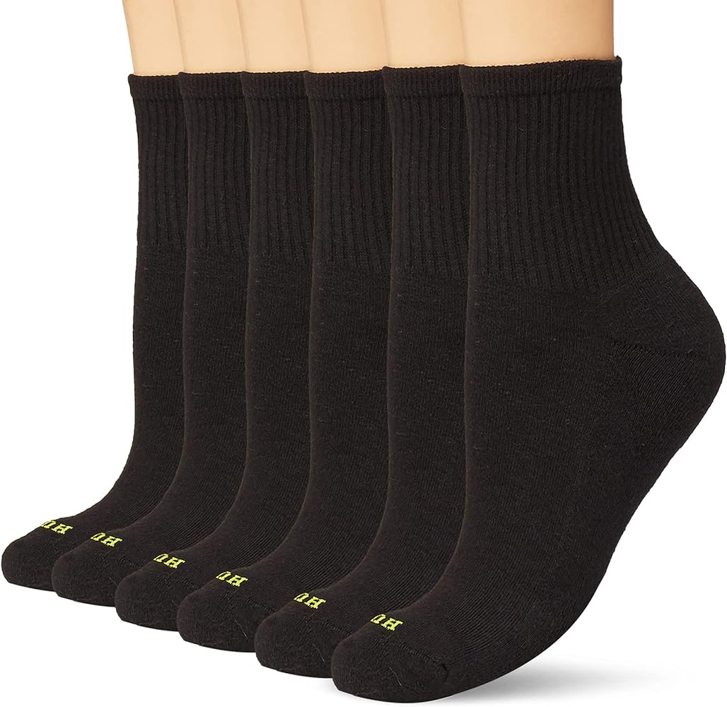 HUE Women's Mini Crew Sock 6 Pair Pack