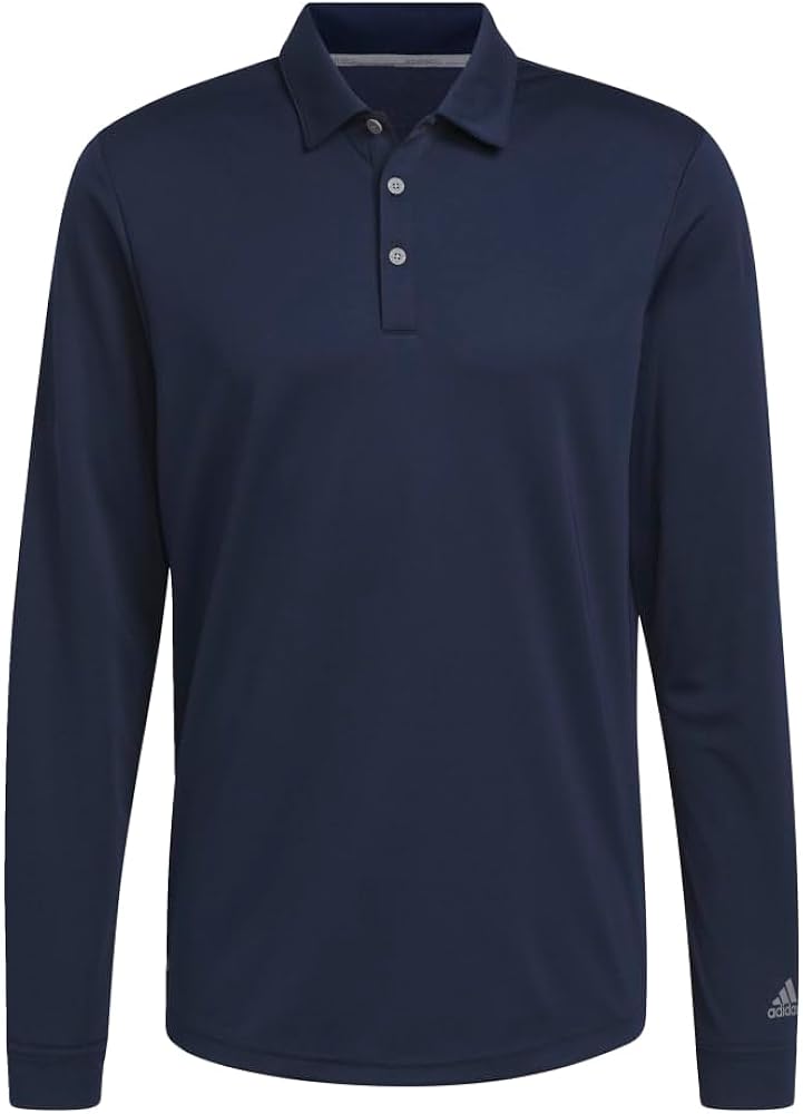 adidas Men's UPF Long Sleeve Golf Polo Shirt