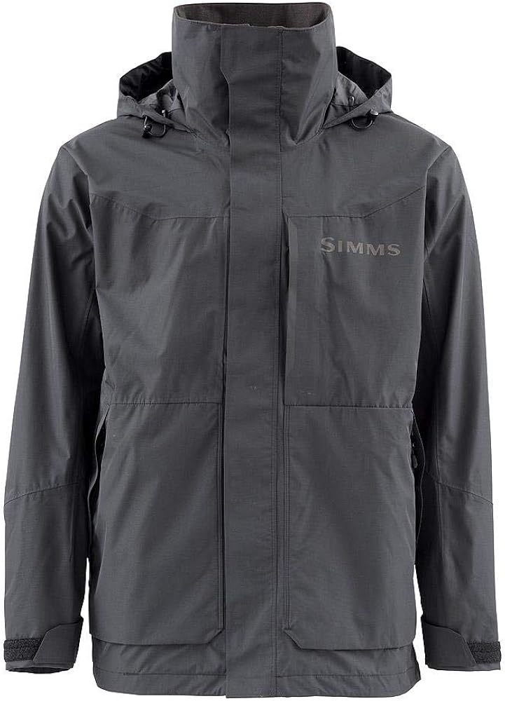 Simms Men's Challenger Waterproof Fishing Rain Coat, Angler's Essential for Wet Weather, Durable and Breathable Design