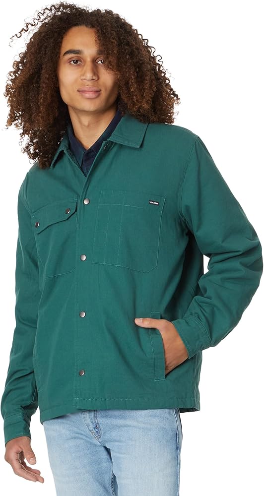 Volcom Men's Larkin Overshirt Button Jacket