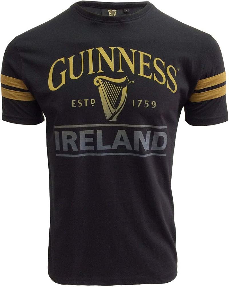 Guinness Black Deep Tan Tape Tee-Shirt