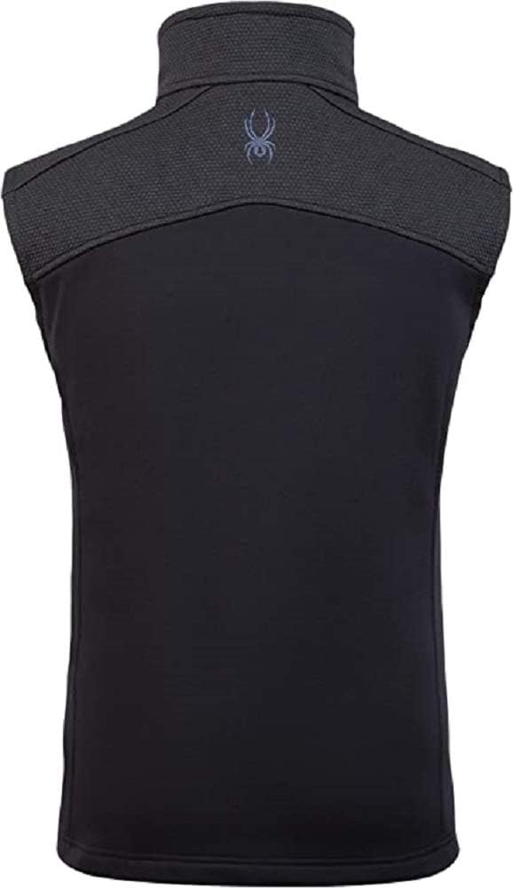 Spyder Men’s Encore Fleece Vest – Male Full Zip Sleeveless Sweater Vest