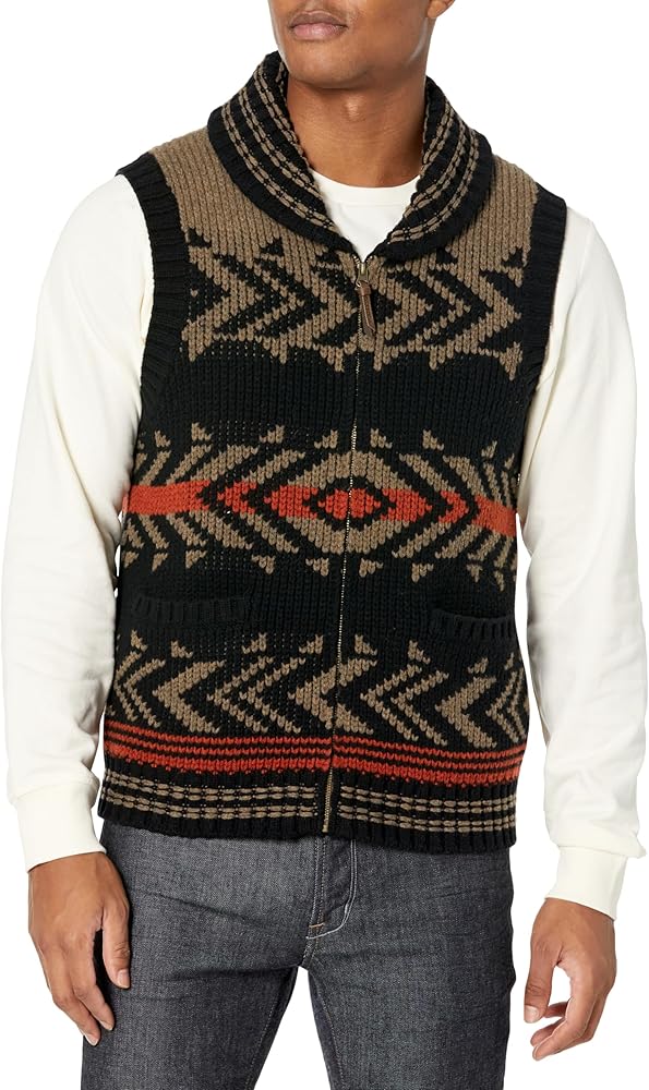 Pendleton Men's Peak Stripe Lambswool Vest