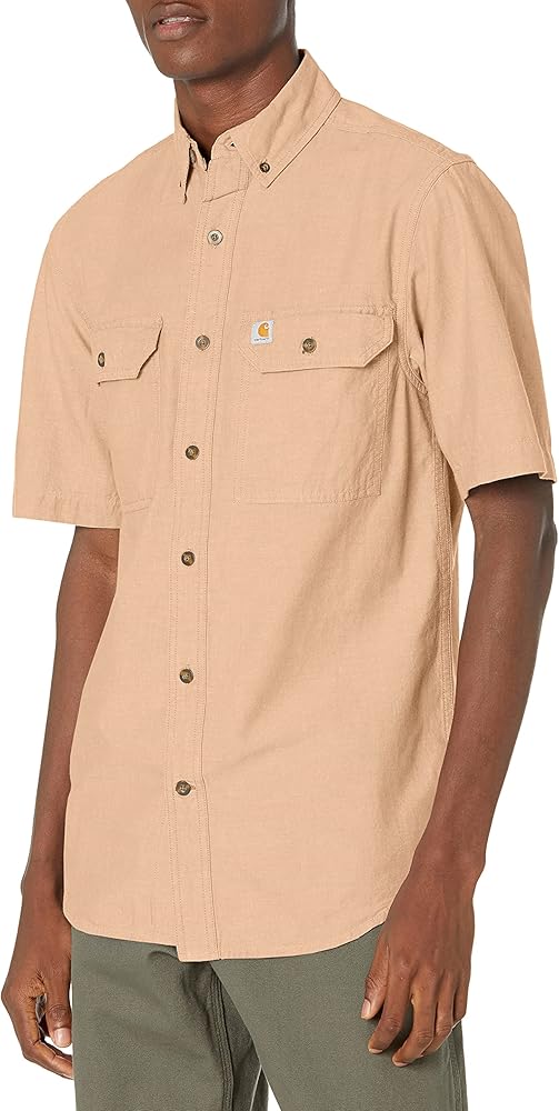 Carhartt Men's Relaxed Fit Midweight Chambray Short-Sleeve Shirt