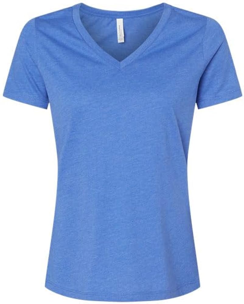 Bella Canvas Ladies' Relaxed Heather CVC Jersey V-Neck T-Shirt