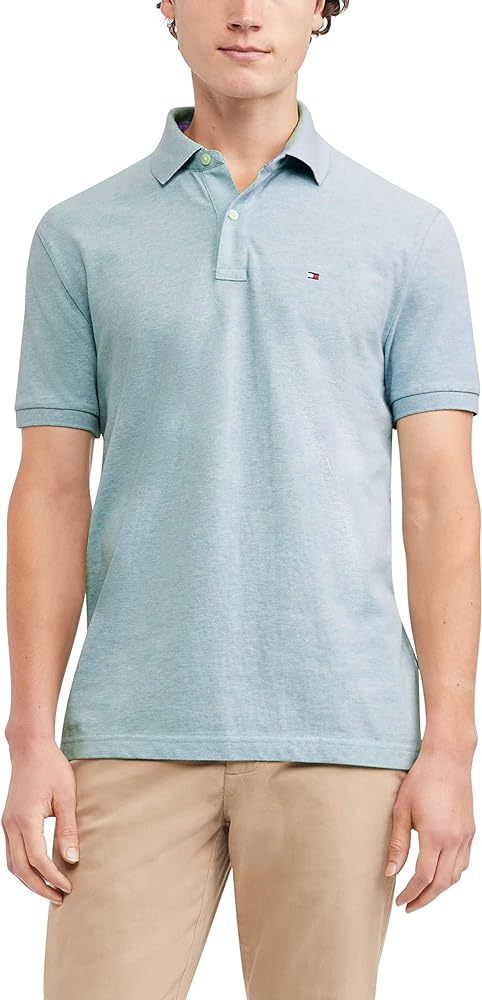 Tommy Hilfiger Men's Short Sleeve Cotton Pique Polo Shirt in Regular Fit