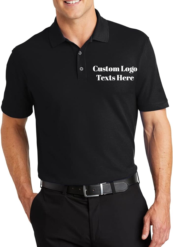 INK STITCH K100 Men Custom Stitching Embroidery Logo Text Design Your Own Core Pique Polo Shirts