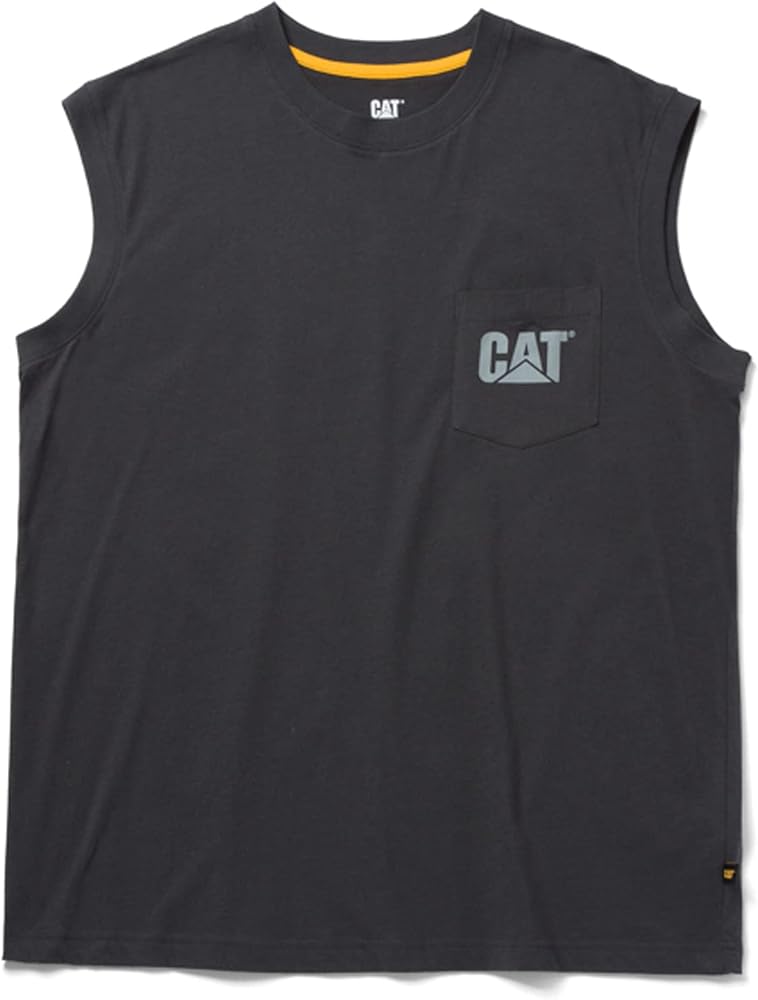 Caterpillar Men's Trademark Sleeveless Pocket Tee