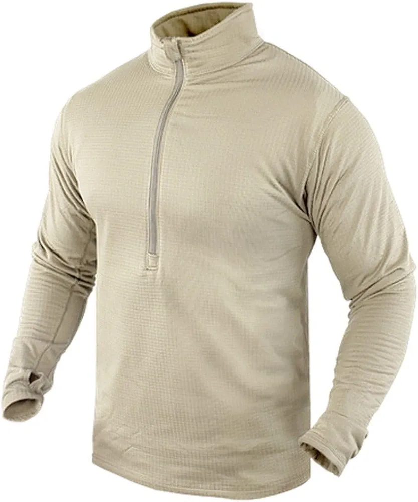 Condor Elite 603-042-XL Base Ii Zip Pullover Sand, XL