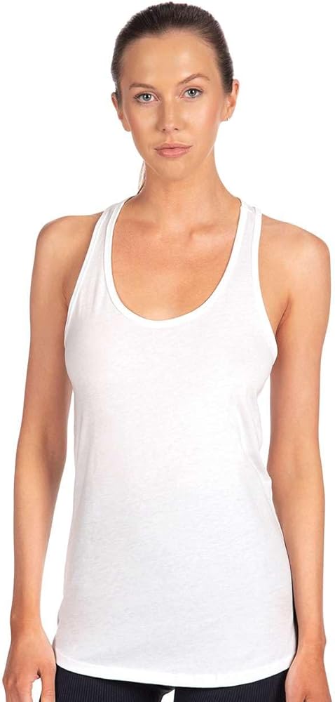 Next Level Apparel Women's The Ideal Quality Tear Away Tank Top, White, Small