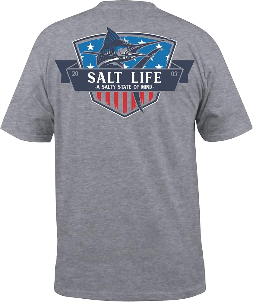 Salt Life Men's Marlin State of Mind Short Sleeve Crew Neck Tee