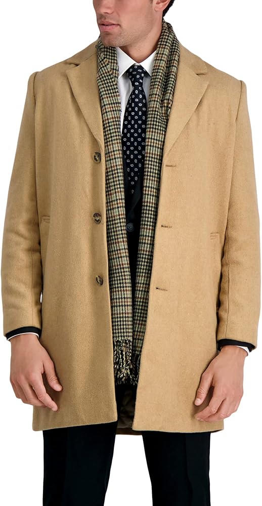 Haggar Men's Brushed Twill Top Coat