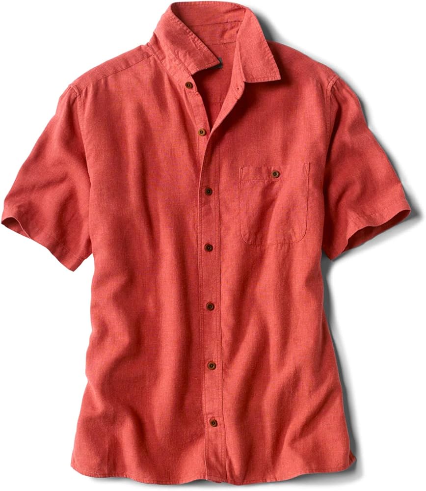 Orvis Men's Hemp/Tencel Stretch Short-Sleeved Shirt