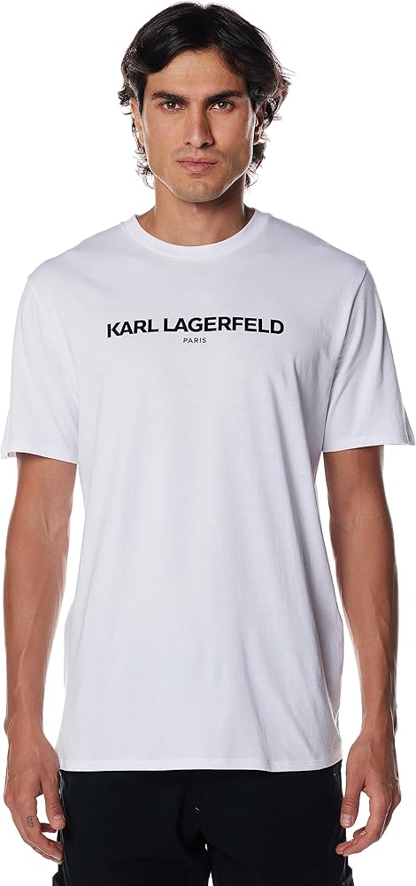 Karl Lagerfeld Paris Logo T, Short Sleeve Crew Neck Men’s Shirt