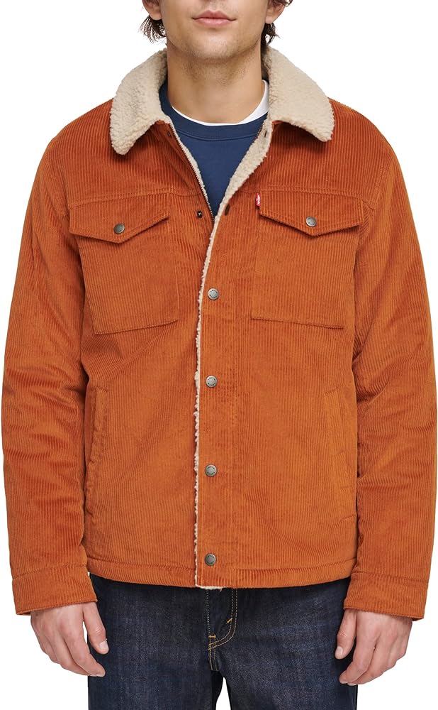 Levi's Men's Corduroy Sherpa Lined Trucker Jacket