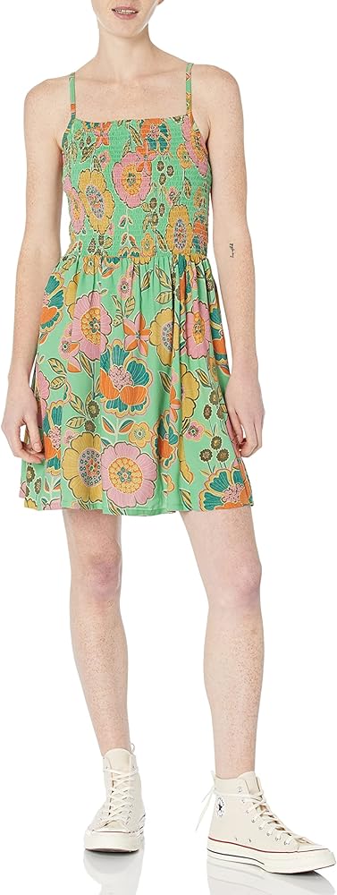 Angie Women's Smocked Bodice Circle Skirt Sundress