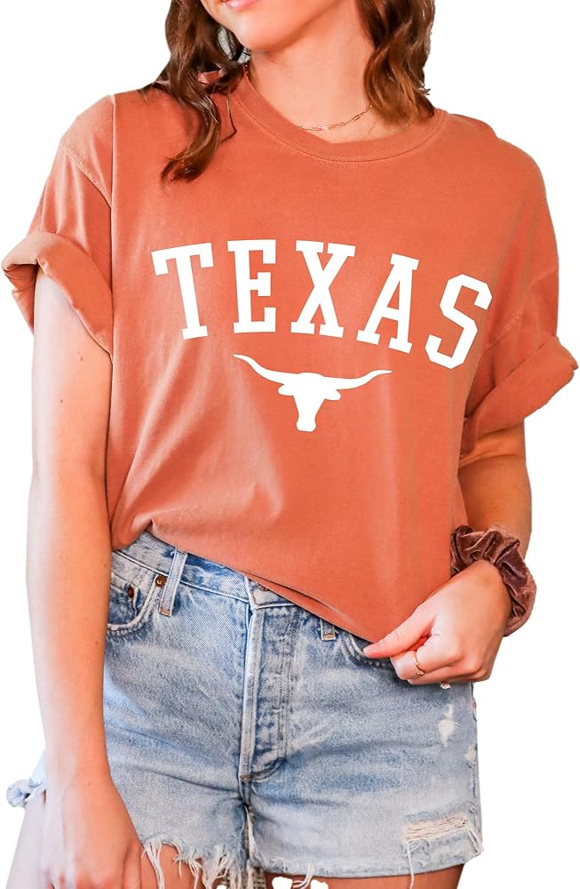 Texas Skull T-shirt:, Graphic Tee for Women, Men, Unisex, 100% Cotton