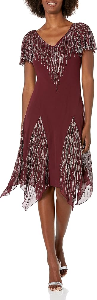 J Kara Women's Short Beaded Dress