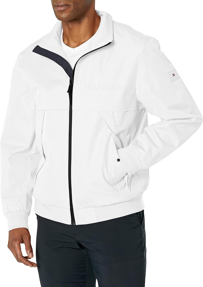 Tommy Hilfiger Men's Clean Logo Bomber