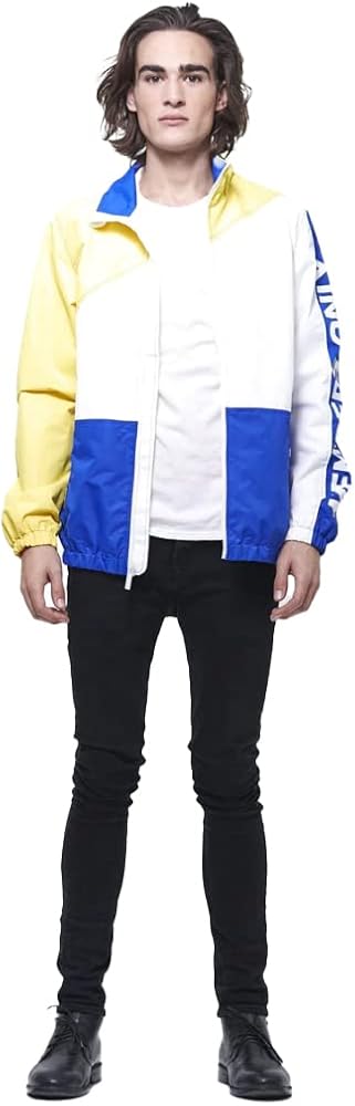 Members Only Men's Nautical Colorblock Windbreaker Jacket