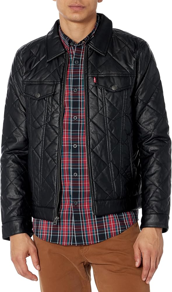 Levi's Men's Faux Leather Classic Trucker Jacket