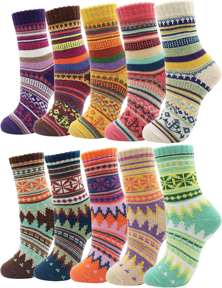 wool socks for women, warm thermal thick winter socks for women cold weather, gift for women her