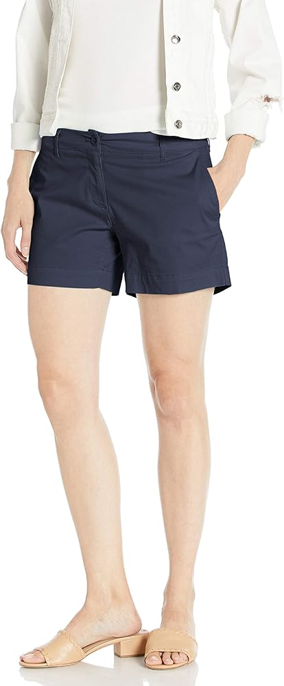 Nautica Women's Comfort Tailored Stretch Cotton Solid and Novelty Short