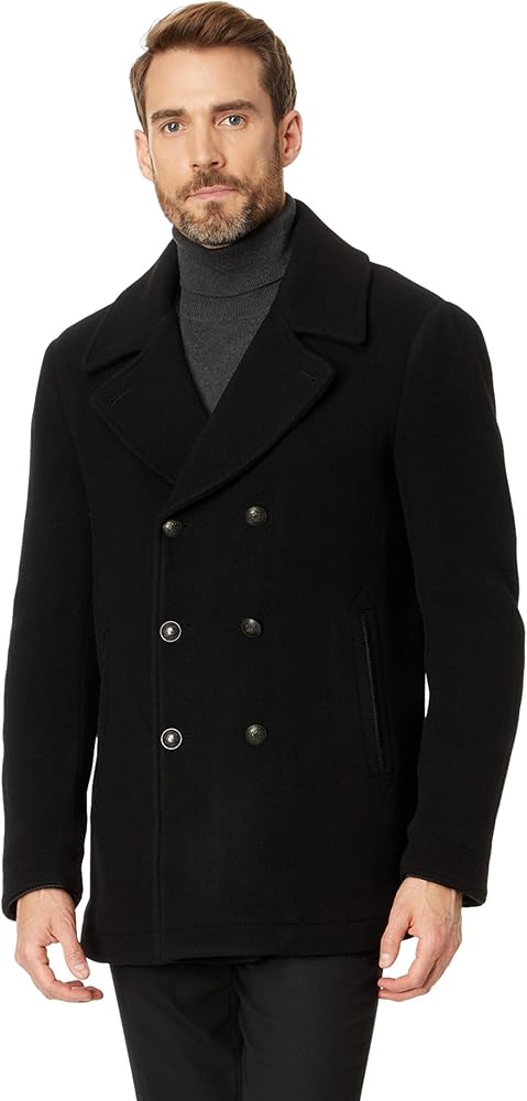 John Varvatos Men's Carlos Peacoat