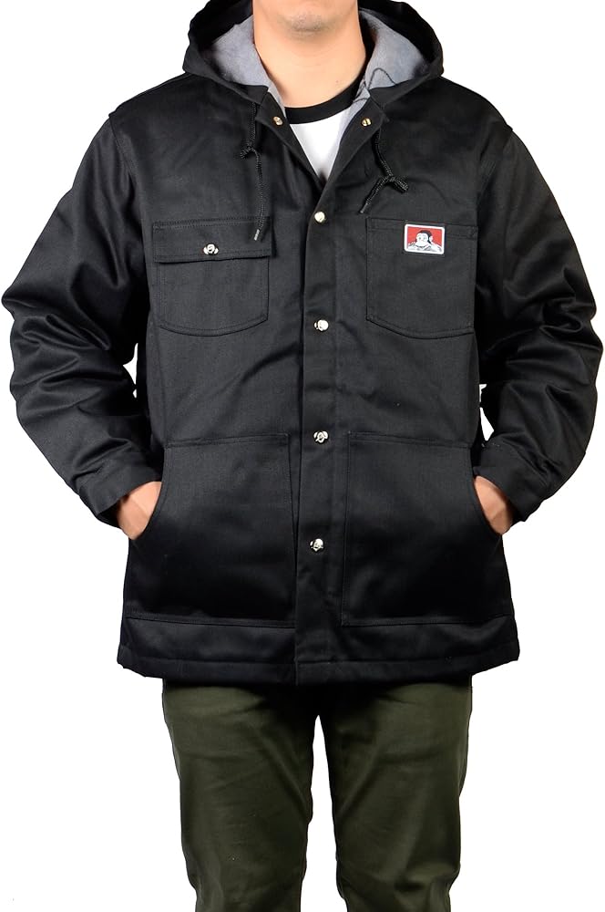 Ben Davis Down Hooded Jacket with Front Snap