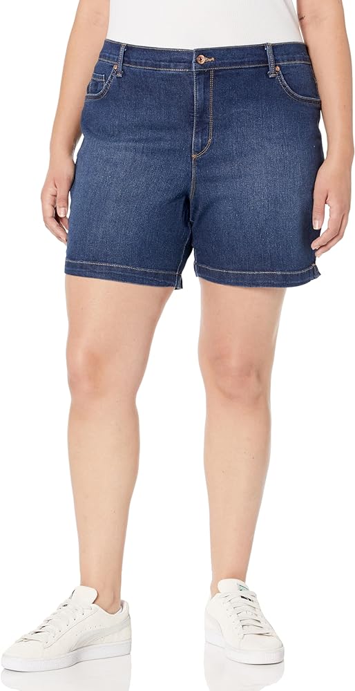 Gloria Vanderbilt Women's Plus Size Amanda Basic Jean Short