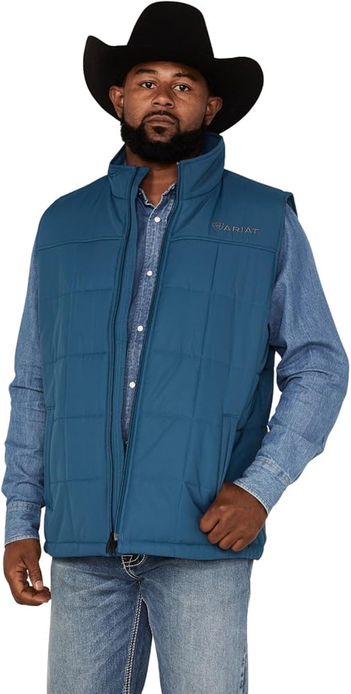 ARIAT Men's Crius Concealed Carry Insulated Vest Tall Blue X-Large Tall