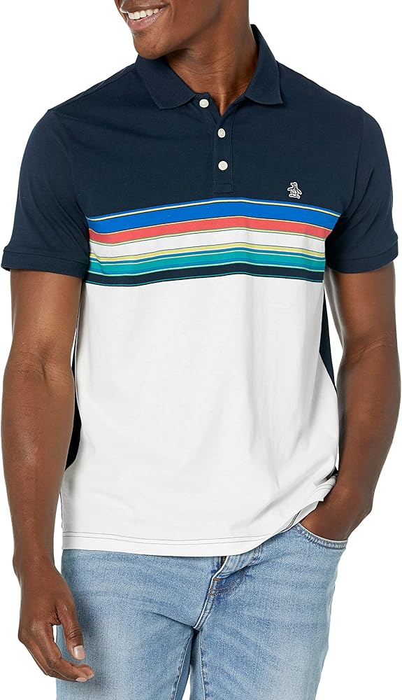 Original Penguin Men's Chest Stripe Polo Shirt