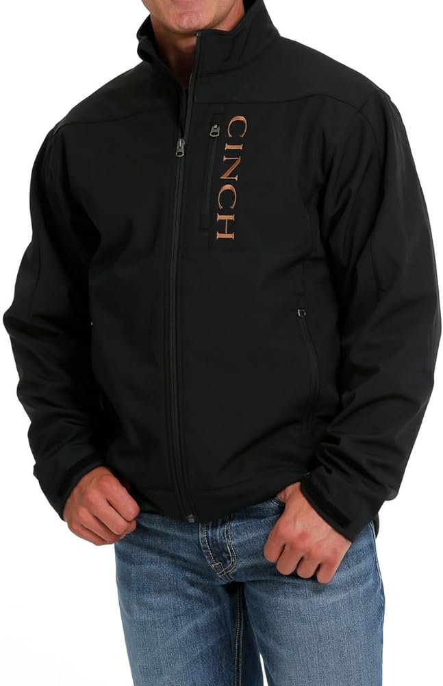 Cinch Men's Bonded Softshell Jacket Big Black 3X US