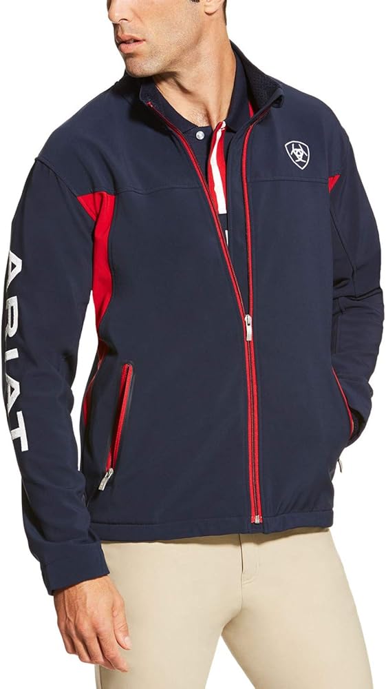 Ariat New Team Softshell Jacket – Men’s Wind and Water Resistant Jacket