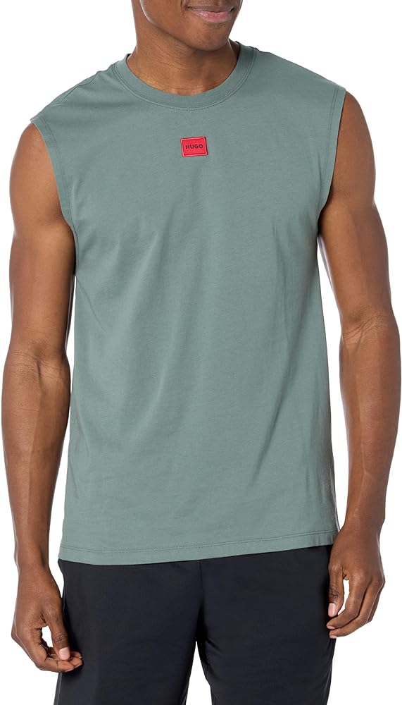 HUGO Men's Center Logo Muscle Tank