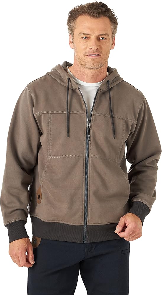 Wrangler Mens Tough Layers Full Zip Work Hoodie