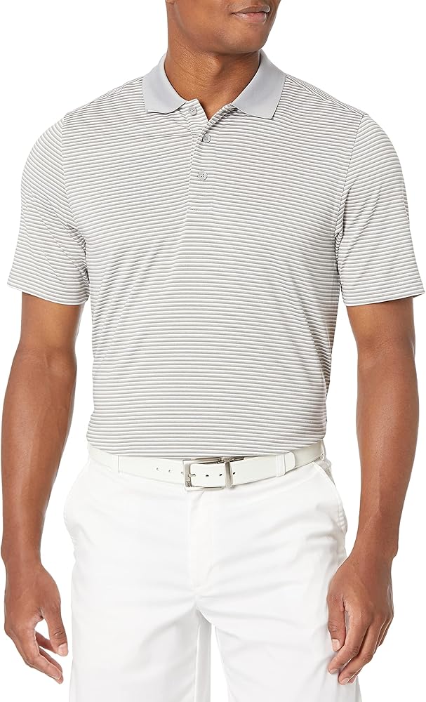 Cutter & Buck Men's Moisture Wicking UPF 50 Drytec Forge Tonal Stripe Polo Shirt