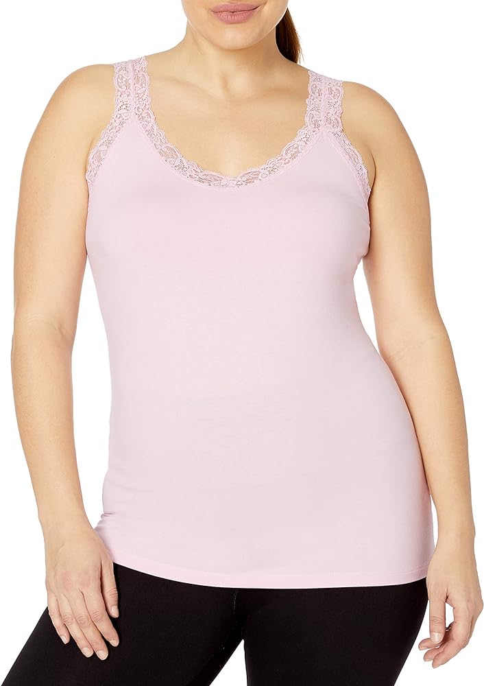 JUST MY SIZE Women's Lace Tank