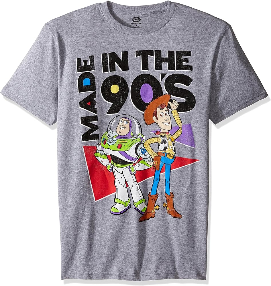 Disney Men's Toy Story Made in the 90s Short Sleeve T-Shirt