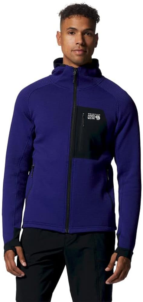 Mountain Hardwear Men's Polartec Power Grid Full Zip Hoody