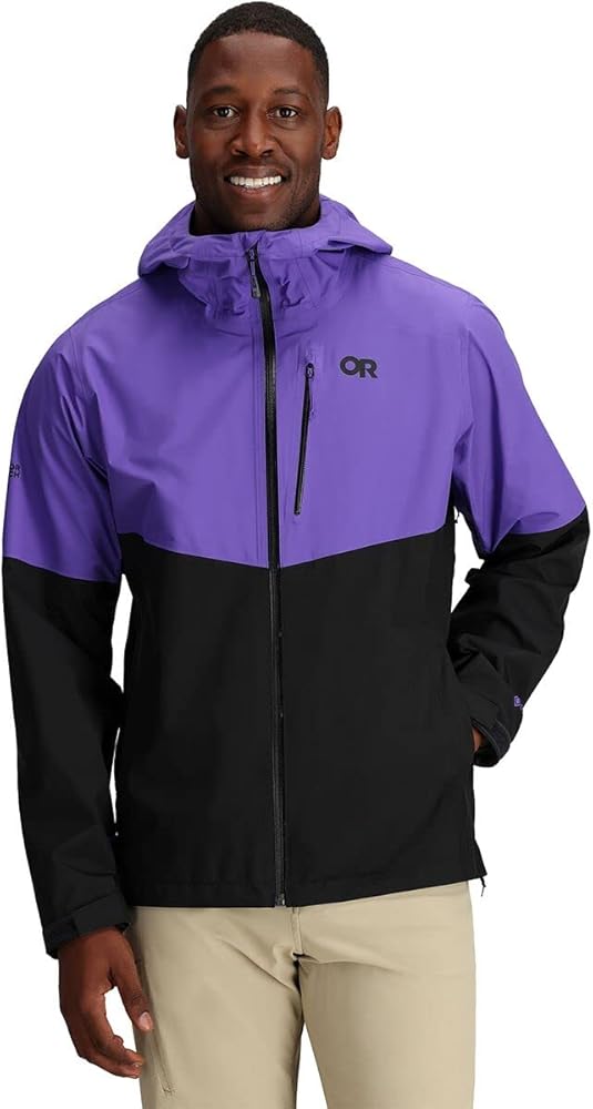 Outdoor Research Men’s Foray II Jacket – Waterproof & Windproof Hooded Rain Coat